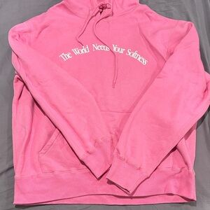 Okay to Rest Pink Hoodie Small